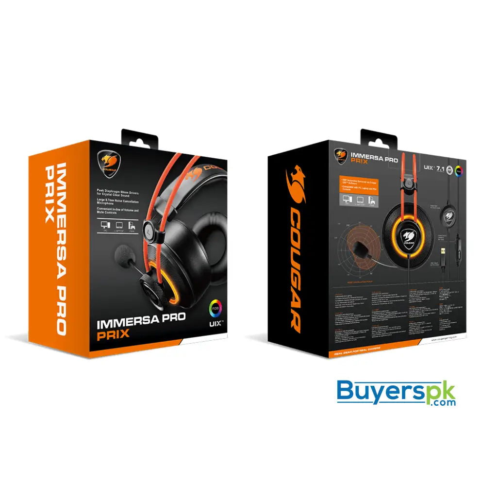 Cougar Immersa Pro Prix Stereo Gaming Headset - Price in Pakistan Cougar Immersa Pro Prix Stereo Gaming Headset - Price in Pakistan